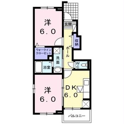 ブルー・スカイ　Ⅰ・Ⅱ（藤岡市岡之郷）の物件間取画像